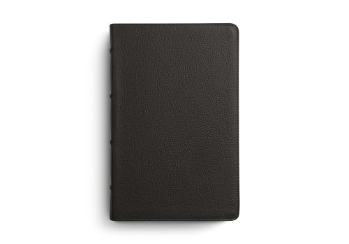 ESV Large Print Personal Size Bible, Red Letter (Buffalo Leather, Deep Brown)