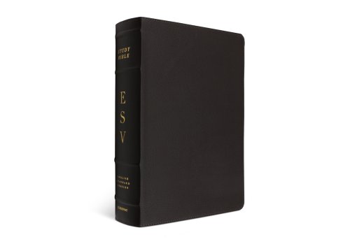 ESV Study Bible, Brown, Leather, Concordance, Articles, Maps, Illustrations, Ribbon Marker