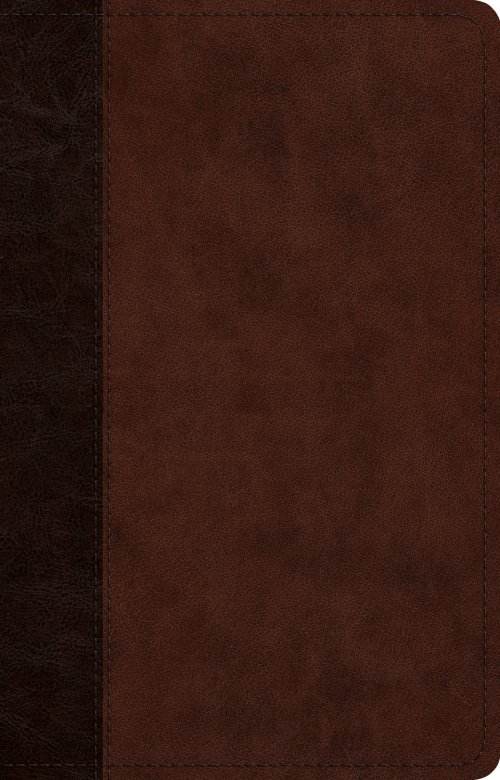 ESV Large Print Thinline Reference Bible (TruTone, Brown/Walnut, Timeless Design)