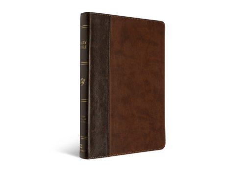 ESV Large Print Thinline Reference Bible (TruTone, Brown/Walnut, Timeless Design)