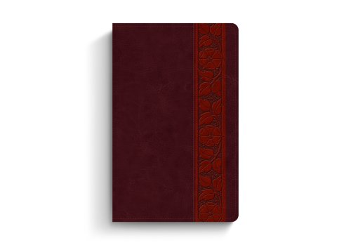 ESV Large Print Personal Size Bible, Red Letter (TruTone, Mahogany, Trellis Design)