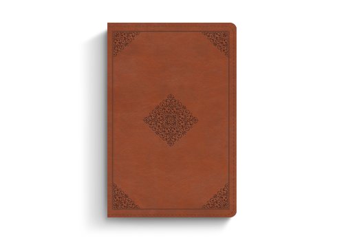 ESV Compact Bible (TruTone, English Saddle, Ornament Design)