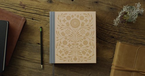 ESV Journaling Study Bible (Cloth over Board, Blush/Ochre, Floral Design)