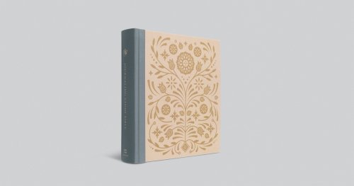 ESV Journaling Study Bible (Cloth over Board, Blush/Ochre, Floral Design)