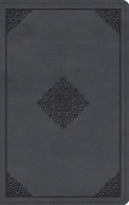 ESV Large Print Thinline Bible (TruTone, Azurite Blue, Ornament Design)