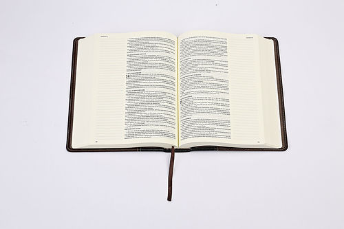 KJV Notetaking Bible, Black/Brown Bonded Leather Hardcover