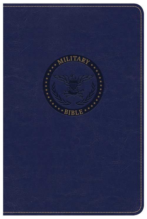 CSB Military Bible, Royal Blue Leathertouch