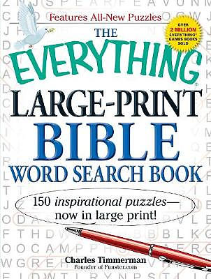 The Everything Large-Print Bible Word Search Book