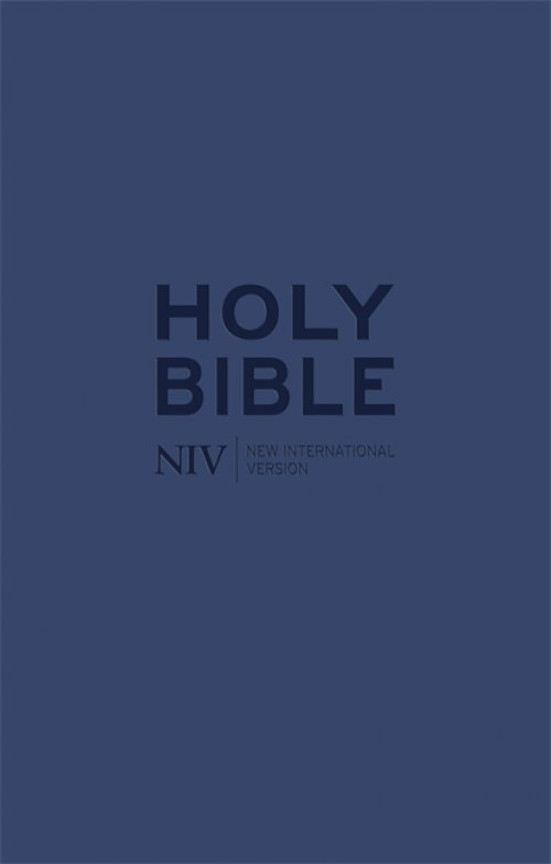 NIV Tiny Bible, Navy, Imitation Leather, Anglicised, Zipped, Presentation Box, Ribbon Marker