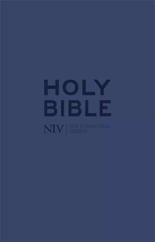 NIV Tiny Bible, Navy, Imitation Leather, Anglicised, Zipped, Presentation Box, Ribbon Marker