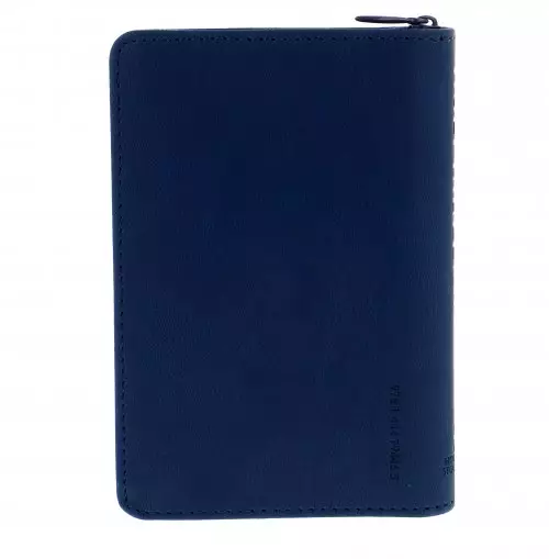 NIV Tiny Bible, Navy, Imitation Leather, Anglicised, Zipped, Presentation Box, Ribbon Marker