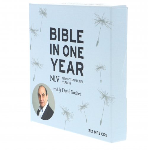 NIV Audio Bible in One Year, Grey, MP3 CD, Read by David Suchet, Digital Content