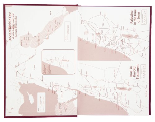 NIV Pew Bible, Burgundy, Hardback, Larger Print, Anglicised, Maps, Reading Plan, Helpful Bible Passages