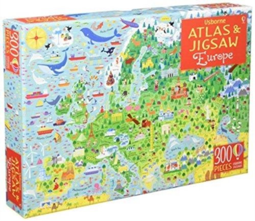 Usborne Atlas And Jigsaw Europe