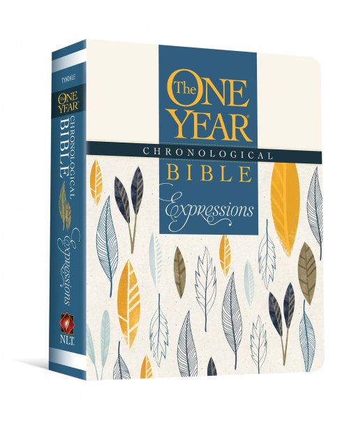 NLT The One Year Chronological Bible, White, Paperback, Expressions Edition, Journalling, Illustrated, Colouring, Wide Margins, Reading Plan, Presentation Page