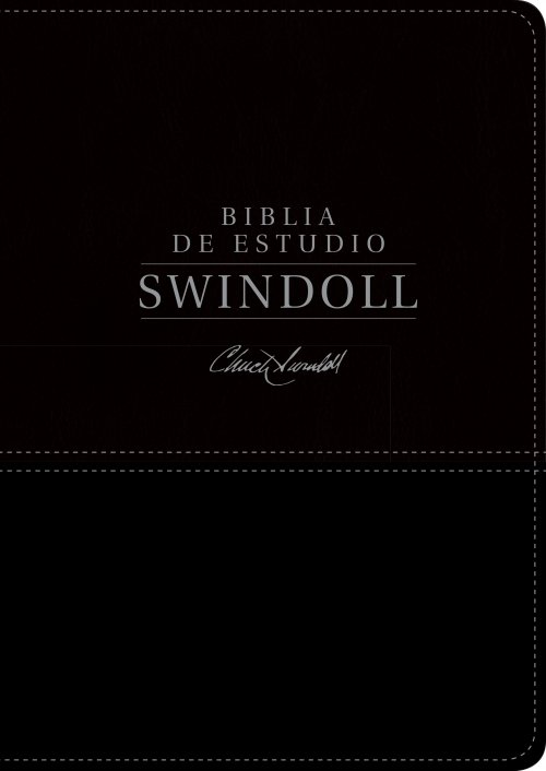 Biblia de estudio Swindoll NTV (SentiPiel, Negro)