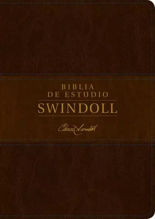 Biblia de estudio Swindoll NTV (SentiPiel, Café/Café claro)