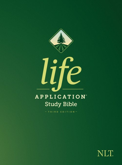 NLT Life Application Study Bible, Green, Hardback, Third Edition, Book Introductions, Colour Maps, Charts, Concordance, Presentation Page