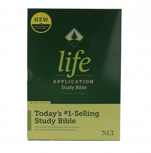 NLT Life Application Study Bible, Green, Hardback, Third Edition, Book Introductions, Colour Maps, Charts, Concordance, Presentation Page