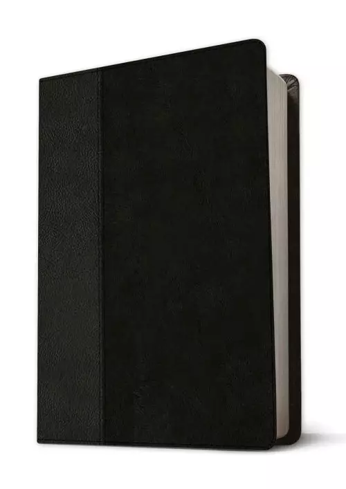 NLT Life Application Study Bible, Third Edition, Large Print (LeatherLike, Black/Onyx, Indexed, Red Letter)