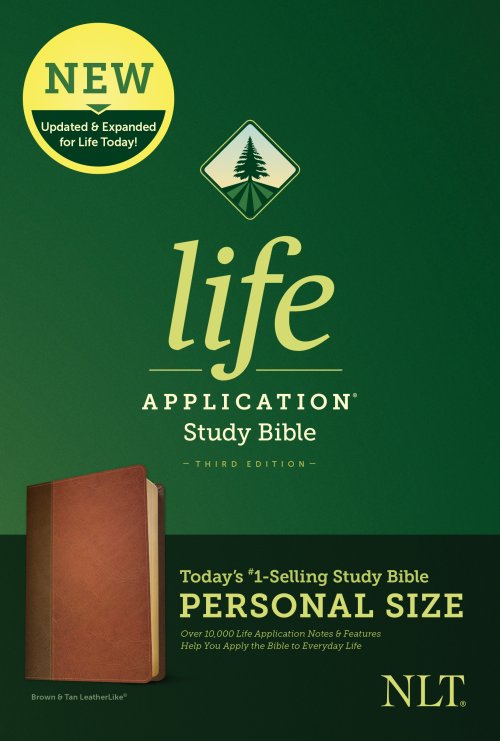 NLT Life Application Study Bible, Third Edition, Personal Size (LeatherLike, Brown/Mahogany)