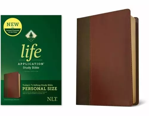 NLT Life Application Study Bible, Third Edition, Personal Size (LeatherLike, Brown/Mahogany)