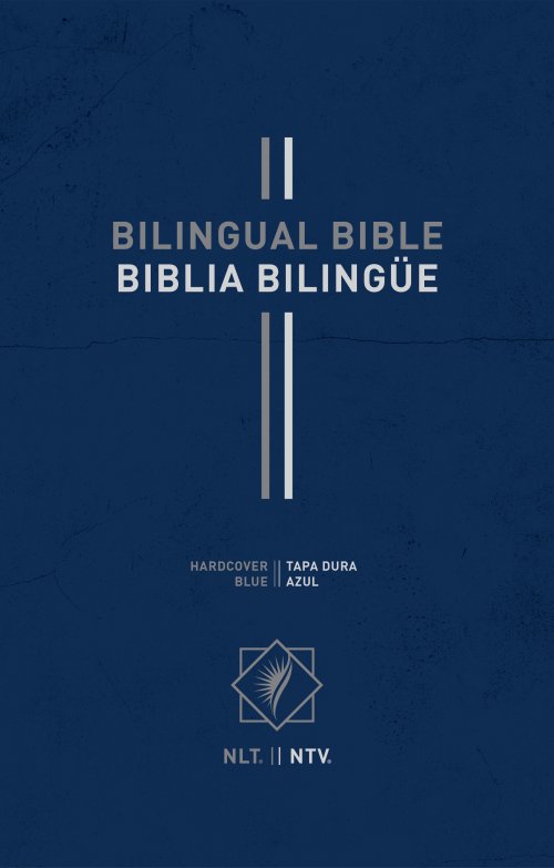 Bilingual Bible / Biblia bilingüe NLT/NTV (Hardcover, Blue)