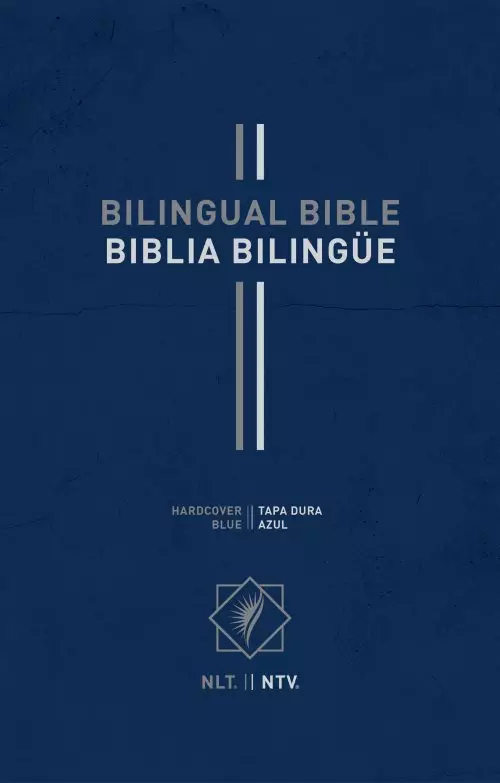 Bilingual Bible / Biblia bilingüe NLT/NTV (Hardcover, Blue)