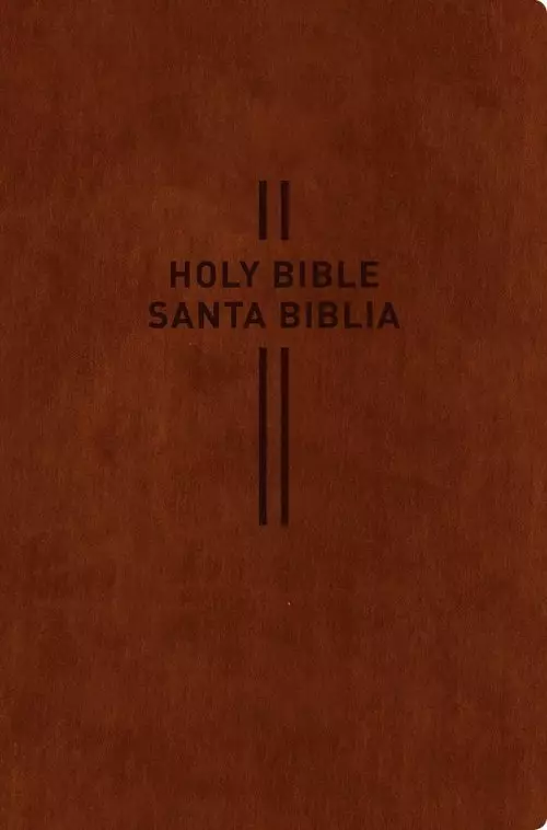 Bilingual Bible / Biblia bilingüe NLT/NTV (LeatherLike, Brown)