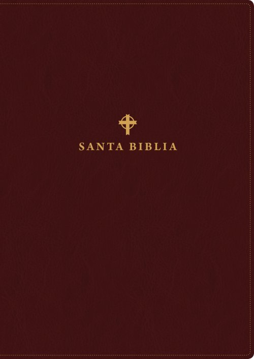 Santa Biblia NTV, Edición de referencia ultrafina, letra grande (SentiPiel, Café oscuro , Letra Roja)