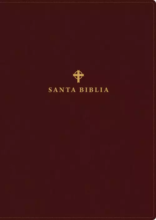 Santa Biblia NTV, Edición de referencia ultrafina, letra grande (SentiPiel, Café oscuro , Letra Roja)