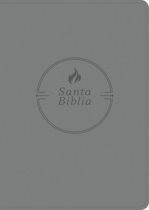 Santa Biblia RVR60, Edición zíper con referencias, letra grande (SentiPiel, Gris, Letra Roja)