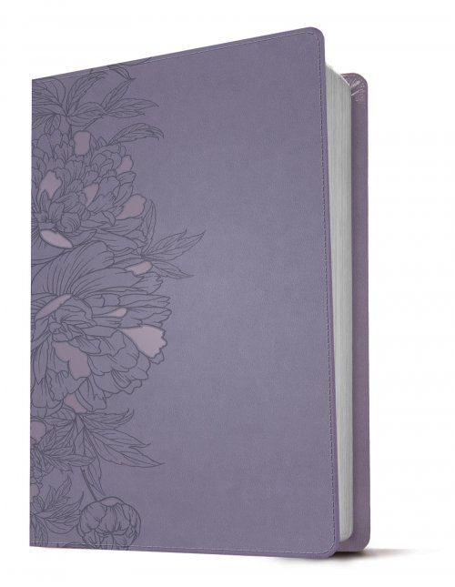 KJV Personal Size Giant Print Bible, Filament Enabled (LeatherLike, Peony Lavender, Red Letter)