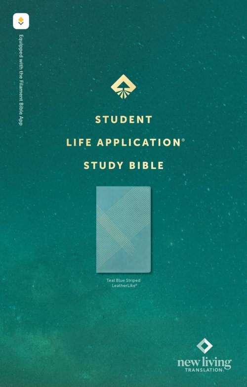 NLT Student Life Application Study Bible, Filament Enabled (LeatherLike, Teal Blue Striped, Red Letter)