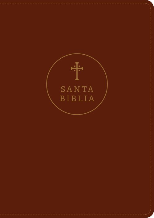 Santa Biblia RVR60, Edición de referencia ultrafina, letra grande (SentiPiel, Café rojizo, Índice, Letra Roja)