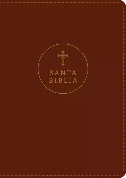 Santa Biblia RVR60, Edición de referencia ultrafina, letra grande (SentiPiel, Café rojizo, Índice, Letra Roja)