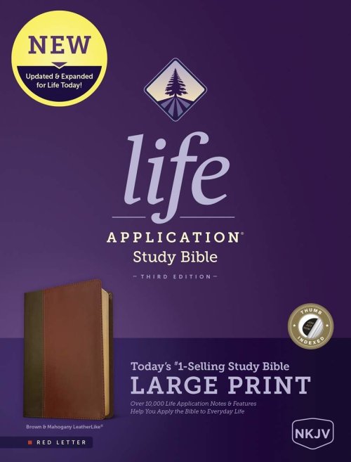 NKJV Life Application Study Bible, Third Edition, Large Print