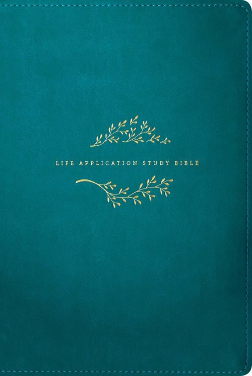 NKJV Life Application Study Bible, Third Edition, Large Print (LeatherLike, Teal Blue, Red Letter)