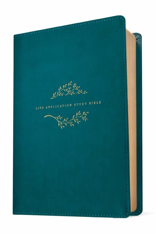 NKJV Life Application Study Bible, Third Edition, Large Print (LeatherLike, Teal Blue, Red Letter)