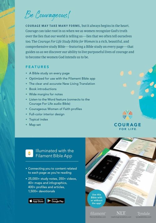 NLT Courage For Life Study Bible for Women