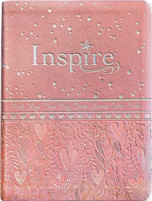 NLT Inspire Bible for Girls, Pink, Imitation Leather