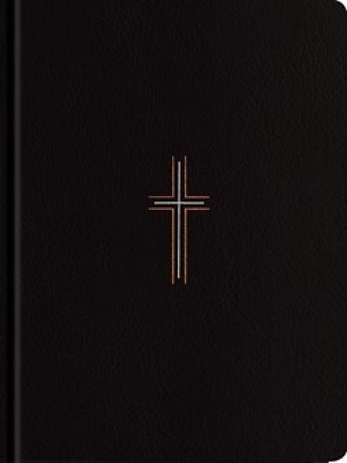 NLT Wide Margin Bible, Filament Enabled (Hardcover LeatherLike, Black Cross, Red Letter)