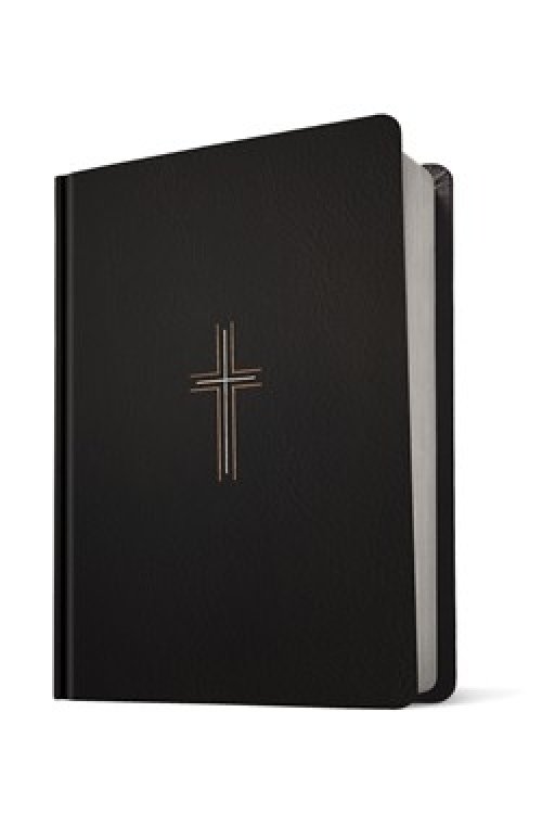 NLT Wide Margin Bible, Filament Enabled (Hardcover LeatherLike, Black Cross, Red Letter)