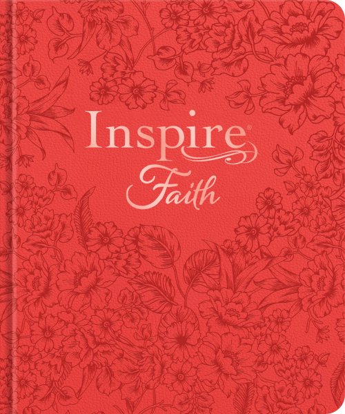 Inspire FAITH Bible NLT, Filament Enabled (Hardcover LeatherLike, Coral Blooms)