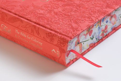 Inspire FAITH Bible NLT, Filament Enabled (Hardcover LeatherLike, Coral Blooms)