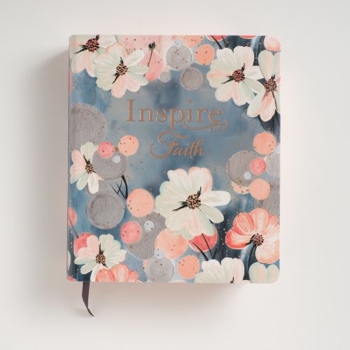 Inspire FAITH Bible NLT, Filament Enabled (LeatherLike, Watercolor Garden)