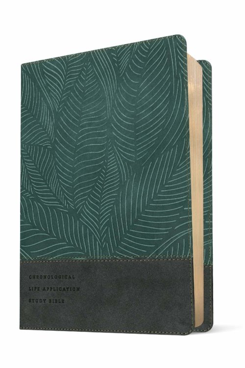 NLT Chronological Life Application Study Bible, Second Edition (LeatherLike, Palm Forest Teal)