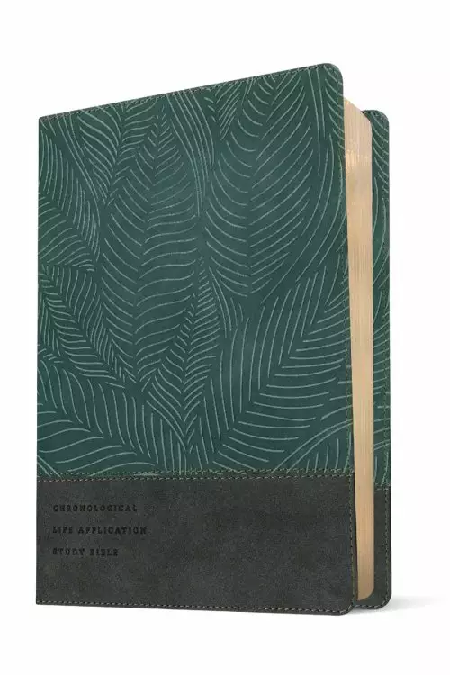 NLT Chronological Life Application Study Bible, Second Edition (LeatherLike, Palm Forest Teal)