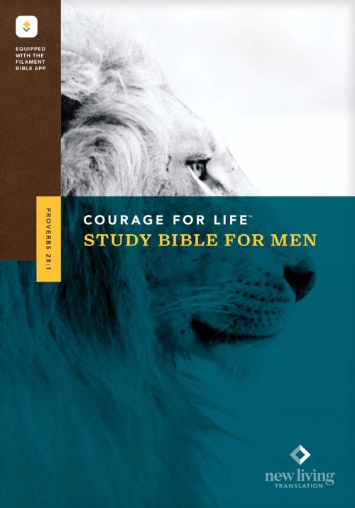 NLT Courage For Life Study Bible for Men, Filament Enabled (Hardcover)