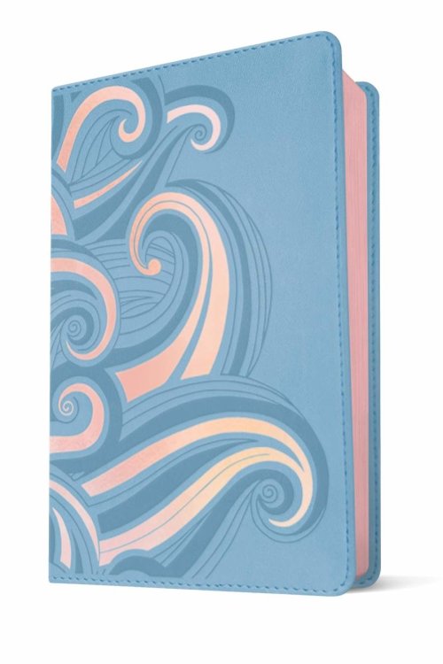 NLT Hands-On Bible, Third Edition (LeatherLike, Periwinkle Pink Waves)